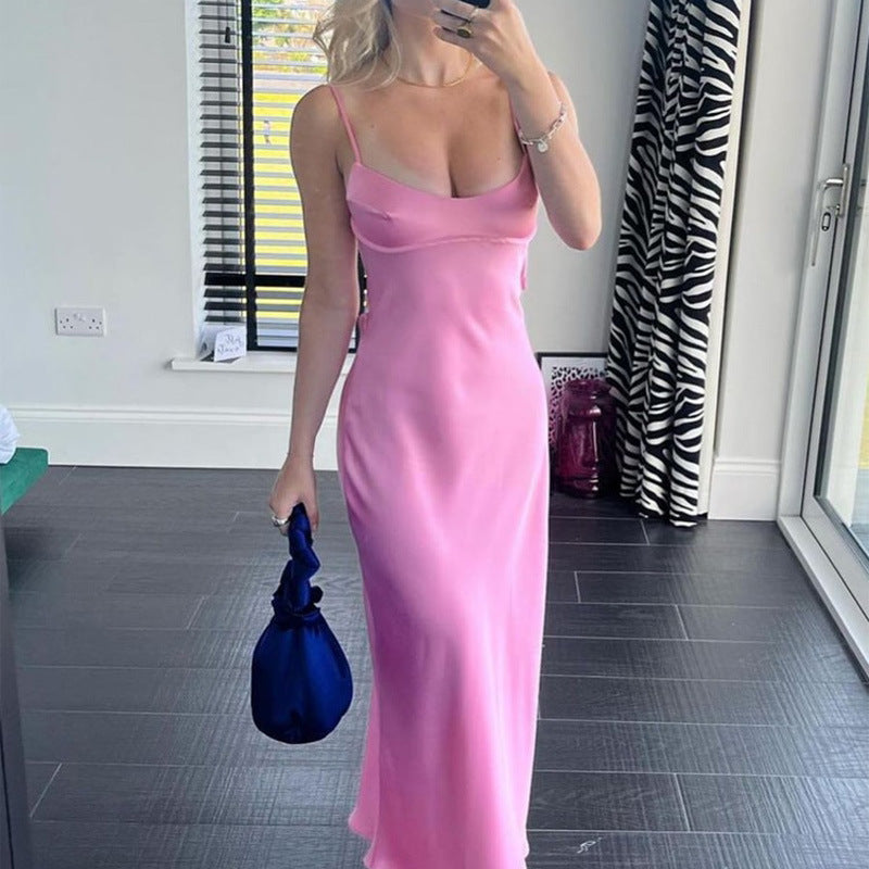 ROBE LONGUE EN SATIN SERAPHINE